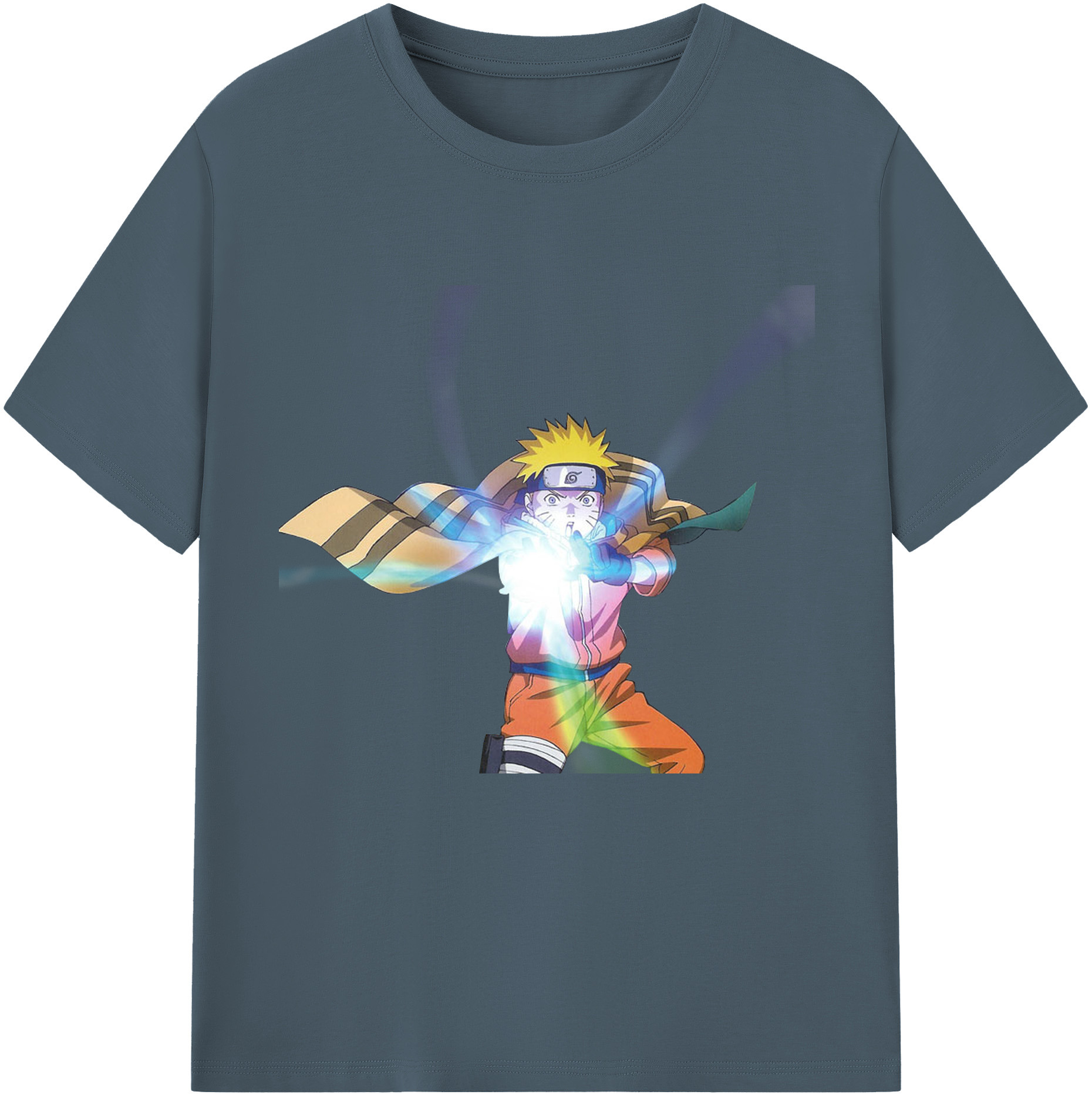 （画像用） NARUTO -ナルト- うずまき ナルト Uzumaki Naruto 綿100％半袖Tシャツ（フロントプリント）